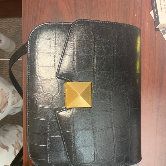 EMP.T LABEL/ Cube Box Black Crocodile - Picture 3 of 8